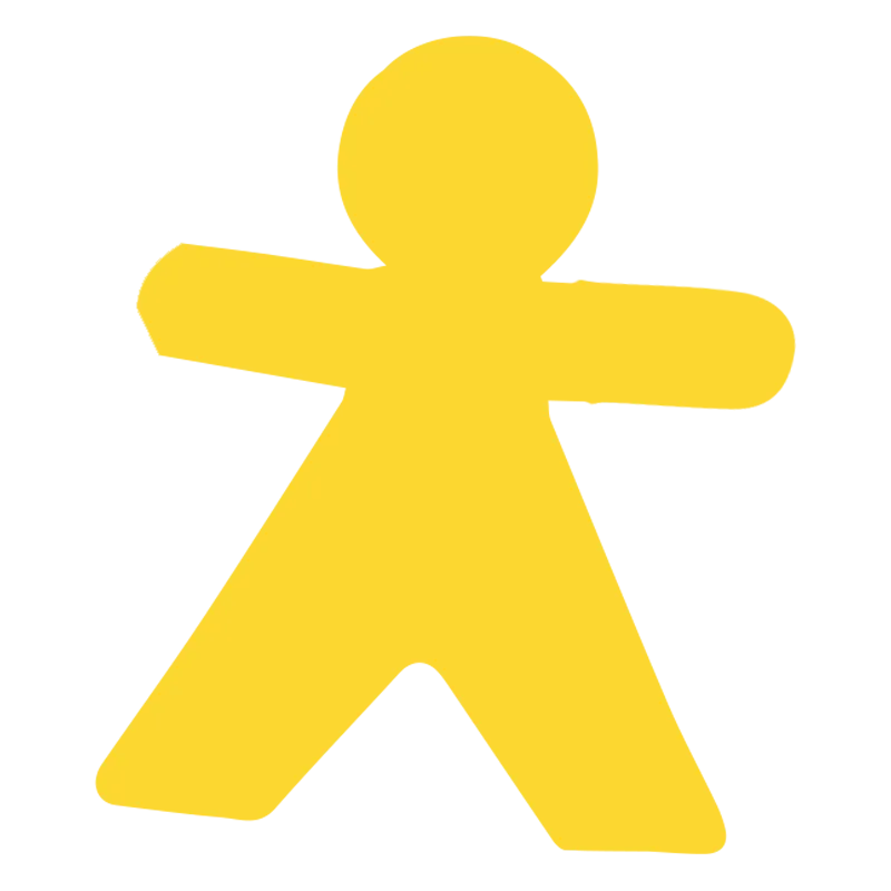 Yellow Paper Child Cutout